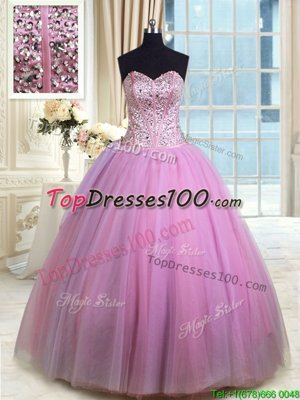 Baby Blue Sweetheart Neckline Beading and Embroidery and Ruffles Vestidos de Quinceanera Sleeveless Lace Up