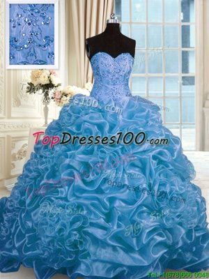 Flirting Floor Length Lace Up Sweet 16 Dress Purple and In for Military Ball and Sweet 16 with Beading and Appliques and Ruching
