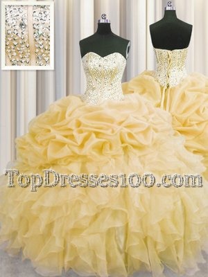 Captivating Handcrafted Flower Multi-color 15th Birthday Dress Military Ball and Sweet 16 and Quinceanera and For with Beading and Ruffles and Hand Made Flower One Shoulder Sleeveless Lace Up