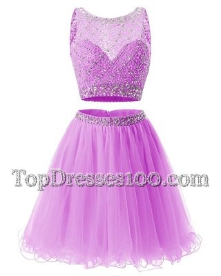 Rose Pink Side Zipper Sweetheart Beading and Belt Cocktail Dresses Organza Sleeveless