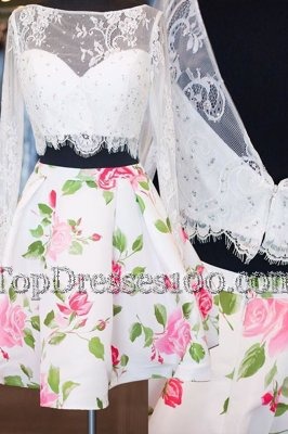 Low Price Mini Length A-line Long Sleeves Multi-color Cocktail Dresses Zipper
