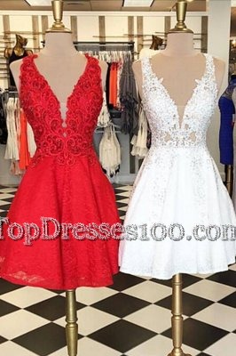 Tea Length A-line Sleeveless Black Cocktail Dress Side Zipper