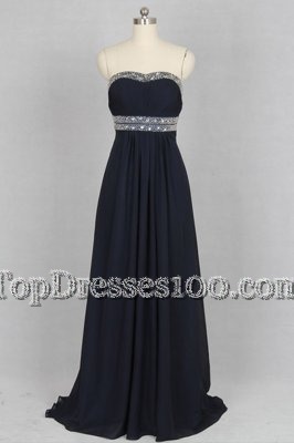 With Train Column/Sheath Sleeveless Black Evening Dress Brush Train Criss Cross