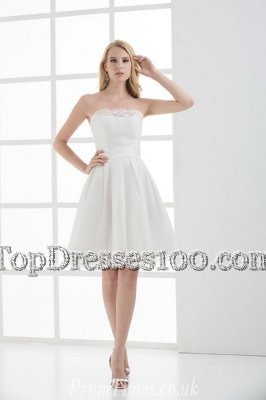 Ideal White A-line Lace Wedding Dresses Lace Up Lace Sleeveless Mini Length