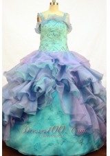Gorgeous Ball Gown Little Girl Pageant Dress Straps Floor-length  Pageant Dresses