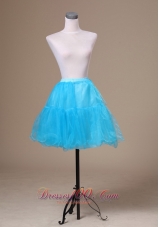 Aqua Blue Mini-length Custom Made Petticoat