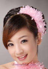Baby Pink Imitation Multilayer Imitation Pearls Headpieces For Party