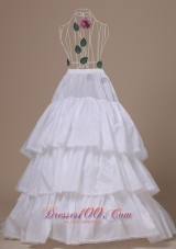 Hot Selling Taffeta Brush Train Wedding Petticoats