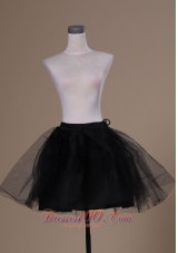 Lovely Mini-length Black Organza Petticoat