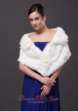 Hand Made Flowers V-Neck Stylish Wraps / Shawls