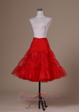 Hot Selling Red Organza Mini-length Petticoat