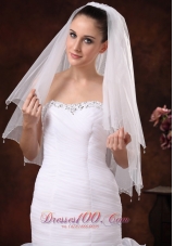 Beautiful Beading Tulle Bridal Veils For Wedding