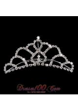 Princess Tiara With Delicate Rhinestone Accents