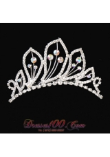 Beautiful Tiara With Shining Rhinestones