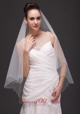 Two-tier Tulle Drop Veil For Wedding