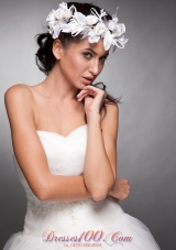 Beautiful Hand Made Flowers Taffeta Wreath