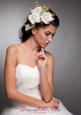 Beautiful Headpieces Taffeta Hand Made Flowers
