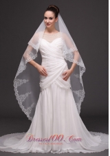 Lace Tulle Classic Bridal Veil For Wedding