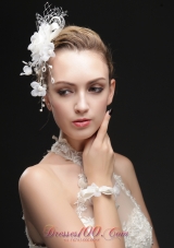 Beautiful Net Fascinators With Imitation Pearls And Flowers