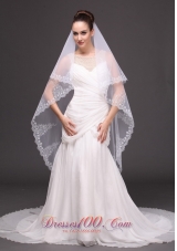 Lace Tulle Fashionable Bridal Veils For Wedding