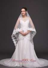 Royal Discount Organza Bridal Veil For Wedding