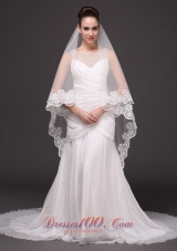 Lace Appliques Tulle Graceful Wedding Veil