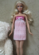 Sexy Short Mini-length Dress With Sequin Made To Fit the Barbie Doll