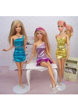 New Fashion Column Dress Gown Made to Fit the Barbie Doll