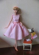 New Fashion Princess Pink Dress Gown for Barbie Doll