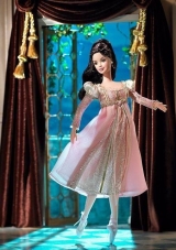 New Fashion Princess Pink Dress With Long Sleeves Gown for Barbie Doll