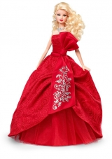 Elegant Red Gown With Embroidery Made to Fit the Barbie Doll