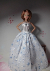 Sweet Lace Hand Made Flowers White Made to Fit the Barbie Doll