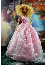 New Embroidery and A-line For Barbie Doll Dress