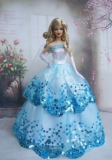 Pretty Sequin Over Skirt Made To Fit the Barbie Doll