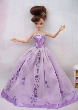 Fashionable Ball Gown Party Clothes Barbie Doll Dress