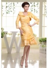 Yellow Prom Dress With Custom Made Sweetheart