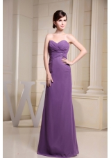 Sweetheart Prom Dress With Ruch Floor-length