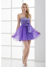 A-line Strapless Sleeveless Beading and Ruching Prom Dress