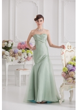 Mermaid Lime Green Taffeta Long Prom Dress with Sweetheart