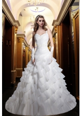 Elegant A Line Halter Beading Lace Wedding Dress with Zipper Up