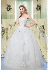 Hot Sale Ball Gown Strapless Wedding Dresses with Beading