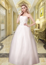 Princess Sweetheart Beading Wedding Dress with Lace Up