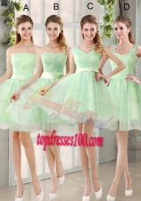 Ruching Organza A Line Mini Length Bridesmaid Dress with Lace Up