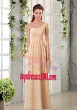 2015 Empire Chiffon Bridesmaid Dresses with Ruching