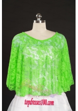 Green Beading Lace Hot Sale Wraps for 2015