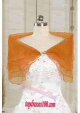 2015 New Style Beading Orange Shawls