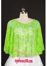 Elegant Spring Green Beading Lace Hot Sale Wraps for 2015