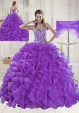 Hot Sale Sweetheart Beading 2015 Quinceanera Dresses in Sweet 16