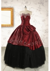 Formal Ball Gown Embroidery Quinceanera Dresses with Sweetheart