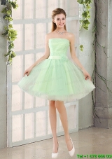 The Most Popular Strapless A Line Prom Dress with Lace Up
